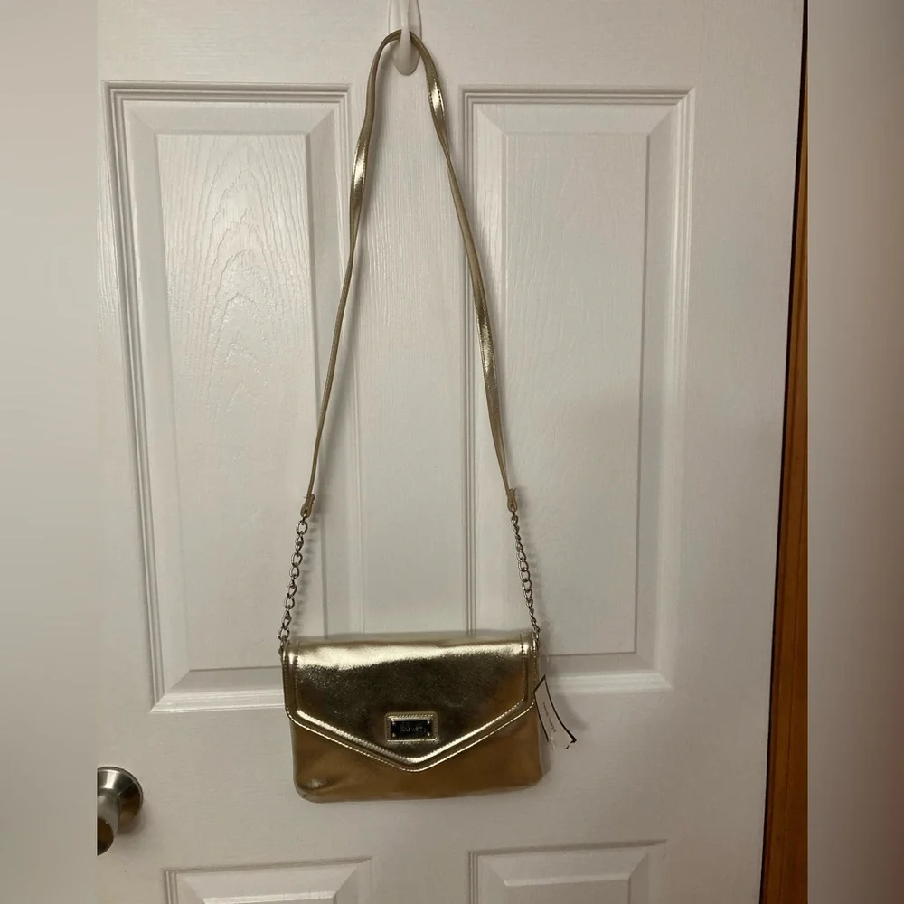 Nine West Gold Crossbody Bag - Picture 1 of 5